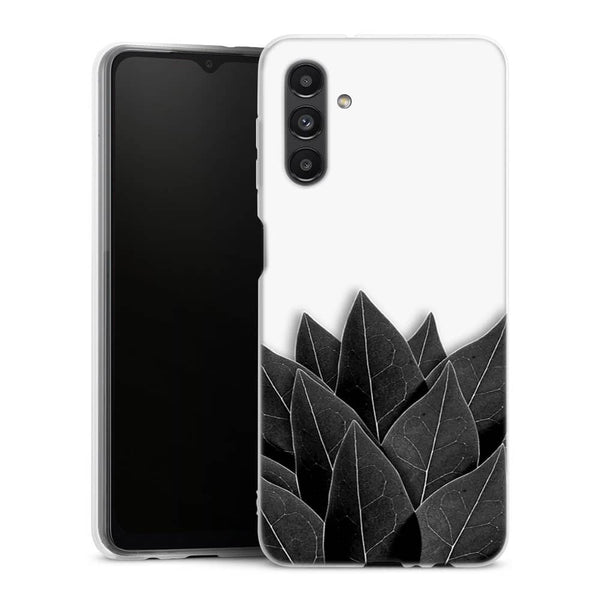 Coque Samsung Galaxy A04S Black Leaves